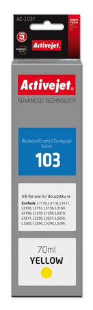 Activejet AE-103Y Tusz (zamiennik Epson 103 C13T00S44A; Supreme; 70 ml; żółty)