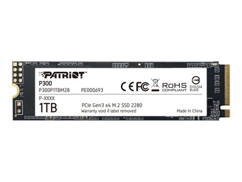 PATRIOT SSD P300 1TB M.2 PCIe Gen 3 x4 2100/1650MB/s