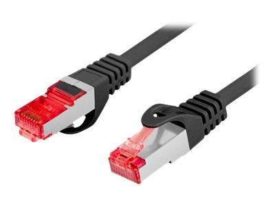 Patchcord Lanberg S/FTP kat.6 0,25m LSZH CU fluke passed czarny