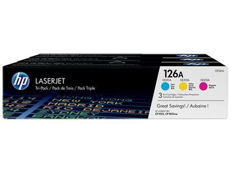 HP CF341A Toner HP 126A Tri-pack CYM Color LaserJet Pro CP1025