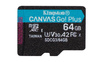 64GB MSDXC CANVAS GO PLUS 170R/A2 U3 V30 SINGLE PACK W/O ADPTR
