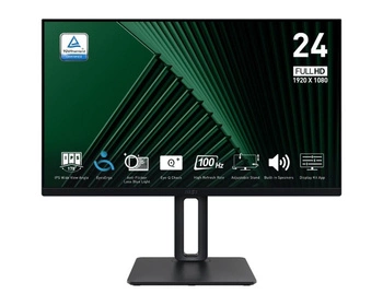 MSI PRO MP245PG 23.8inch IPS FHD 100Hz 300cd/m2 1ms D-SUB HDMI DP PIVOT