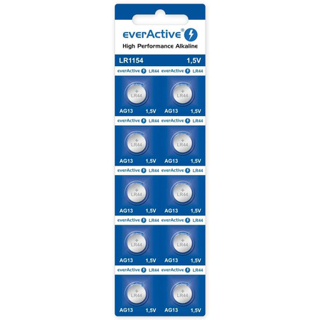 Baterie alkaliczne mini AG13/G13/LR1154/LR44 blister 10 szt.