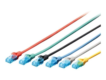 DIGITUS DK-1512-0025/G Digitus Kabel patch cord UTP, CAT.5E, zielony, 0.25m, 15 LGW