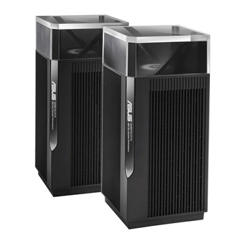 ZenWiFi Pro ET12 Wireless-AXE11000 Tri Band 2.5Gigabit RouterWiFi 6E (Black - 2 pack)