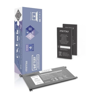 Bateria Mitsu do notebooka Dell Vostro WDX0R, P75F, P62F, P66F, T2JX4, 14 (5468), Inspiron 15 (5568) (11.4V) (3400 mAh)