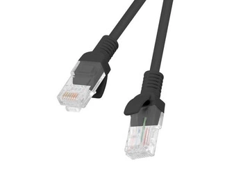 LANBERG PCU5-20CC-0050-BK Lanberg Patchcord RJ45, kat. 5e, UTP, 0.5m, czarny, op. zbiorcze 10 szt