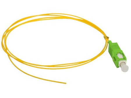 Alantec Pigtail SM 1J 9/125 (G.657.A1) wtyk SC/APC dł. 2 m "EASY STRIP" - najmniejszy dostępny promień gięcia (FOI-SCA-9SM-2-G657A)