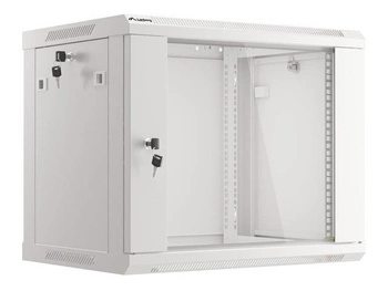 Szafa instalacyjna Rack wisząca 19" 9U 600x450 szara Lanberg (flat pack)
