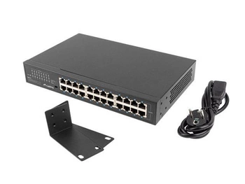 Switch niezarządzalny Lanberg 24x 1Gb Gigabit Ethernet Rack 19"