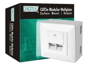 DIGITUS DN-9002-N Gniazdo natynkowe Digitus kat.5e podwójne ekranowane