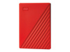 WDC WDBYVG0020BRD-WESN Dysk zewnętrzny WD My Passport, 2.5, 2TB, USB 3.2, czerwony