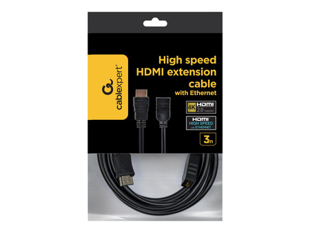 GEMBIRD CC-HDMI4X-10 Gembird Przedłużacz HDMI A-A M/F V2.0 High Speed ethernet 3M