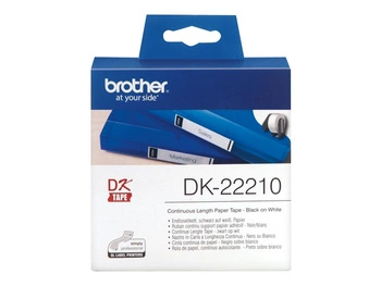 BROTHER DK22210 Taśma Brother 29mm biała QL-500A / QL-650TD / QL-1050 / QL-1060N