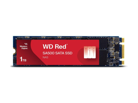WDC WDS100T1R0B Dysk WD Red SA500 NAS SSD M.2 SATA 1TB SATA/600, 560/530 MB/s, 3D NAND