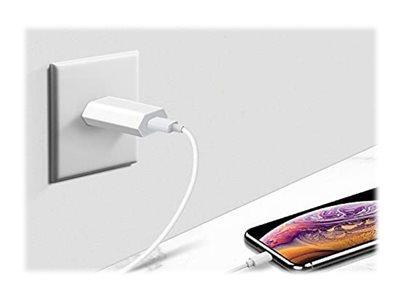 TECHLY Sieciowa ładowarka USB Slim 230V -> 5V/1A biała