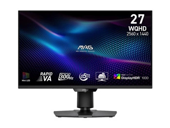MSI MAG 274QPF X30MV 27inch Rapid VA MiniLED WQHD 300Hz 0.5ms 400 cd/m2 HDM2.1x2 DP Pivot