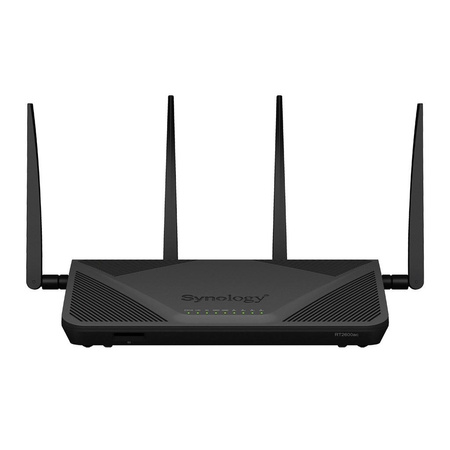 Synology Router RT2600ac, WiFi 5, IEEE 802.11a/b/g/n/ac, 3x 1GbE + 4x 1GbE(Dual WAN), 1xUSB 3.0, 1xUSB 2.0, 1x SD card reader