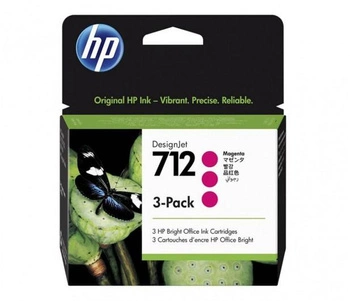 HP 712 3-PACK 29-ML MAGENTA/DESIGNJET INK CARTRIDGE