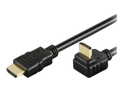 TECHLY 304741 Techly Kabel monitorowy HDMI-HDMI M/M 1.4 Ethernet kątowy ekranowany 2m czarny