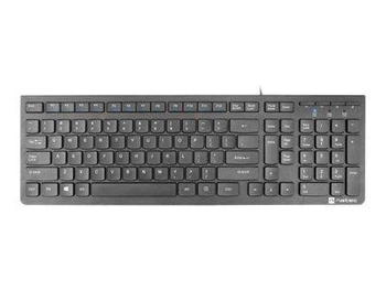 NATEC Klawiatura Discus 2 US slim czarna