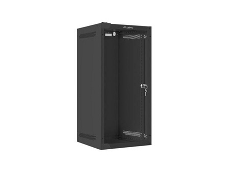 Szafa wisząca 10'' 12U 280x310 czarna FLAT PACK 