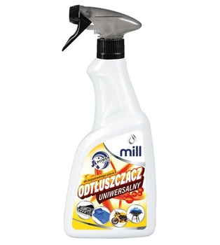 MILL CLEAN Odtłuszczacz Uniwersalny Odplamiacz na tłuste plamy. Produkt do odzieży, tworzyw sztucznych i innych powierzchni. 555 ml. (opak.zb 6 szt.)