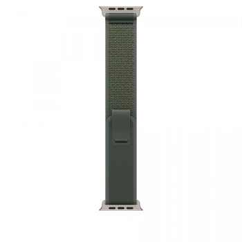Opaska Trail w kolorze zielonym do koperty 49 mm - rozmiar S/M - elementy z tytanu w kolorze naturalnym