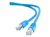 GEMBIRD PP6A-LSZHCU-B-0.25M Gembird patchcord RJ45, kat. 6A, SFTP, LSZH, 0.25m, niebieski