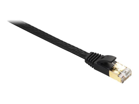 EDIMAX FTP AWG32 Bare copper Flat Patch cord 1M Black