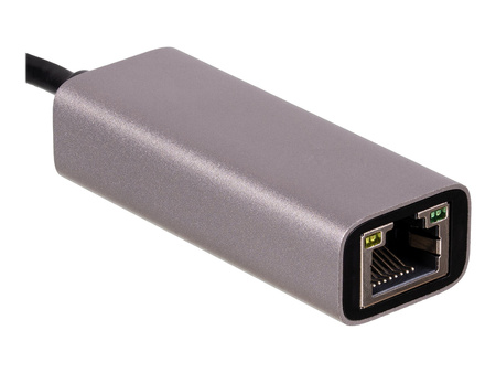 AKYGA Adapter z kablem AK-AD-65 karta sieciowa USB type C m / RJ45 f 10/100/1000 ver. 3.0 15cm