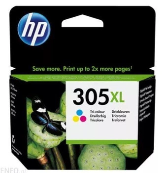 HP 305XL HIGH YIELD TRI-COLOR/EN/RU/FR/PL/CZ/HU INK CARTRIDGE