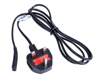 AKYGA Kabel zasilający AK-AG-03A brytyjski CCA BS 1363 Typ G / IEC C7 1.5 m UK