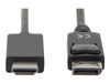 ASM AK-340303-020-S Kabel DisplayPort 1.2 z zatrzaskiem 4K 60Hz UHD Typ DP/HDMI A M/M czarny 2m