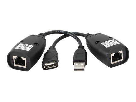 GEMBIRD UAE-30M Gembird przedłużacz aktywny USB 1.1 AM-LAN-AF, max. 30M (kompatybilne z USB 2.0)