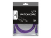 GEMBIRD patchcord RJ45 osłonka zalewana kat 5e UTP 1m fiolet