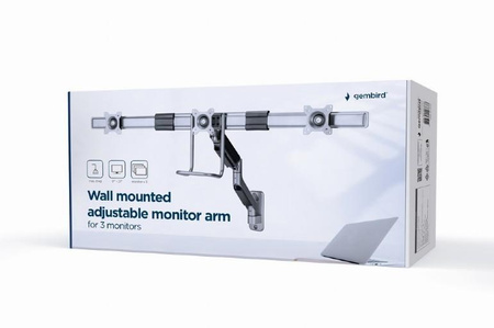 Uchwyt ścienny 3 monitory 17-27 cali 6kg