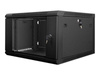 LANBERG WF01-6606-10B Lanberg szafa wisząca rack 19 6U 600x600mm czarna (drzwi szklane)