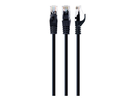GEMBIRD patchcord UTP kat 6 zalewane końcówki 1.5m czarny