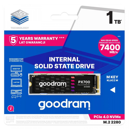 GOODRAM SSD PX700 M.2 PCIe 4x4 1TB RETAIL