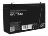 GREENCELL battery AGM VRLA 6V 15Ah