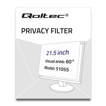 Filtr prywatyzujący RODO Qoltec 21.5" (16:9)