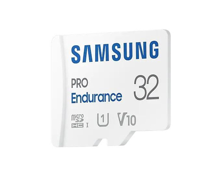SAMSUNG PRO Endurance microSD 32GB UHS-I U1 Class10 R100/W30 up to 17520 hours incl SD Adapter 2022 (P)