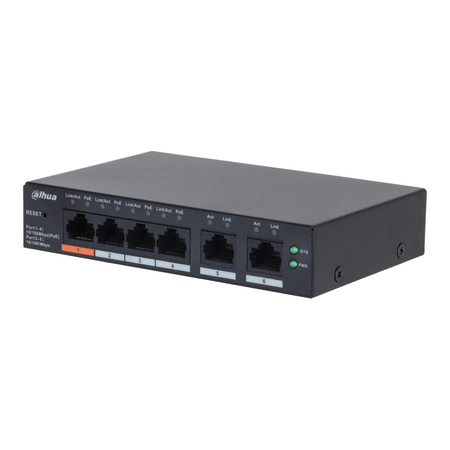 Switch zarządzalny Dahua CS4006-4ET2ET-60 6x10/100Mbps PoE 60W