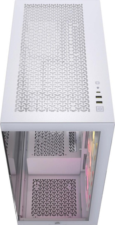iCUE LINK 3500X RGB Tempered Glass Mid-Tower, White