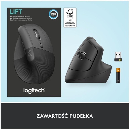 LIFT RIGHT VERTICAL ERGO MOUSE/- GRAPHITE / BLACK - EMEA