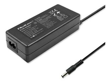 QOLTEC 52398 Zasilacz desktopowy PREMIUM 60W / 12V / 5A / 5.5x2.5 / kabel zasilający