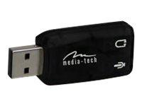 MEDIATECH MT5101 VIRTU 5.1 USB - Karta dźwiękowa USB oferująca wirtualny dźwięk 5.1