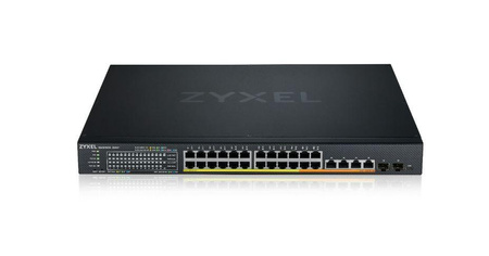 Przełącznik XMG1930-30HP, 24-port 2.5GbE Smart Managed Layer                2 PoE 700W 22xPoE+/8xPoE++ Switch with 4 10GbE and 2 SFP+ Uplink