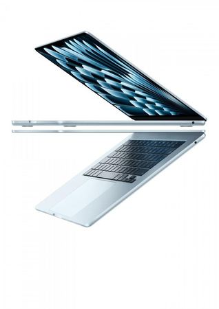 MacBook Air 15.3 cala: M4 10/10, 16GB, 512GB, 35W - Błękitny - MC7A4ZE/A/D1